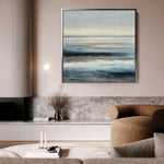 Abstract 1400 Canvas Art 60 x 60 cm / Black