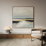 Abstract 1401 Canvas Art 60 x 60 cm / Black