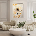 Floral 1401 Canvas Art 60 x 40 cm / Black