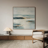 Abstract 1402 Canvas Art 60 x 60 cm / Black