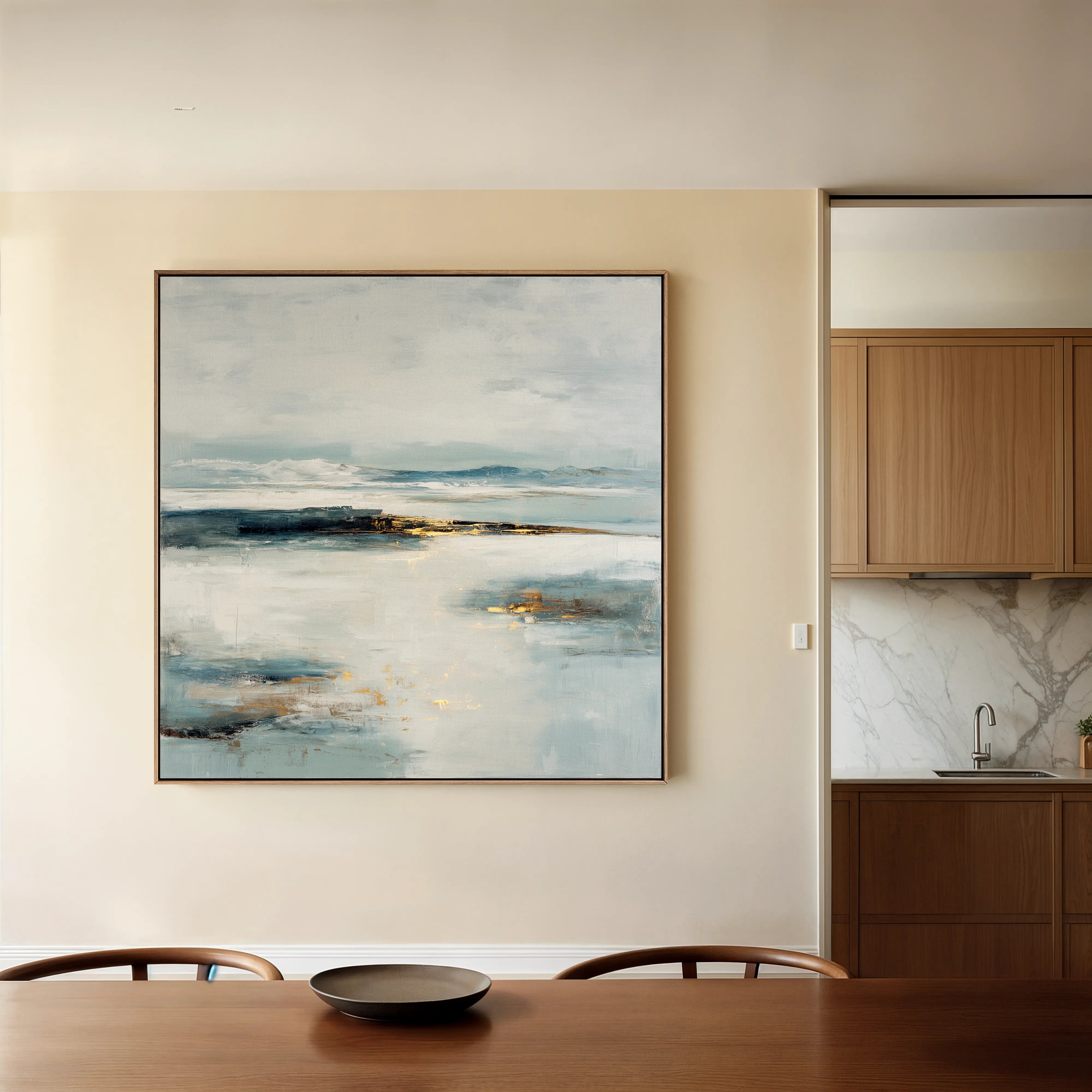 Abstract 1402 Canvas Art 60 x 60 cm / Black