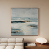 Abstract 1402 Canvas Art 60 x 60 cm / Black