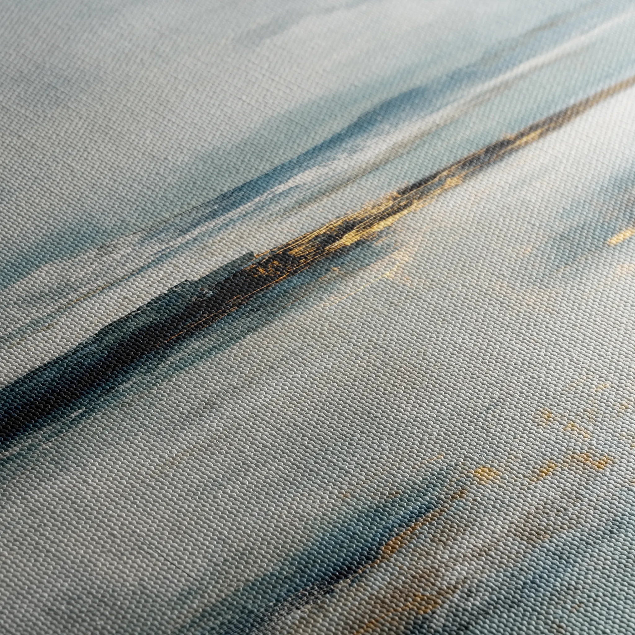 Abstract 1402 Canvas Art 60 x 60 cm / Black