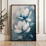 Floral 1402 Canvas Art 60 x 40 cm / Black