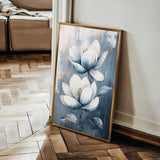 Floral 1402 Canvas Art 60 x 40 cm / Black