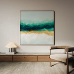 Abstract 1403 Canvas Art 60 x 60 cm / Black