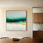Abstract 1403 Canvas Art 60 x 60 cm / Black