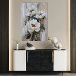 Floral 1403 Canvas Art 60 x 40 cm / Black