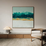 Abstract 1404 Canvas Art 60 x 60 cm / Black