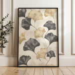 Floral 1404 Canvas Art 60 x 40 cm / Black