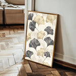 Floral 1404 Canvas Art 60 x 40 cm / Black