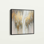 Abstract 1405 Canvas Art 60 x 60 cm / Black