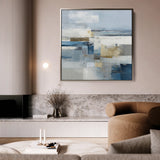 Abstract 1406 Canvas Art 60 x 60 cm / Black