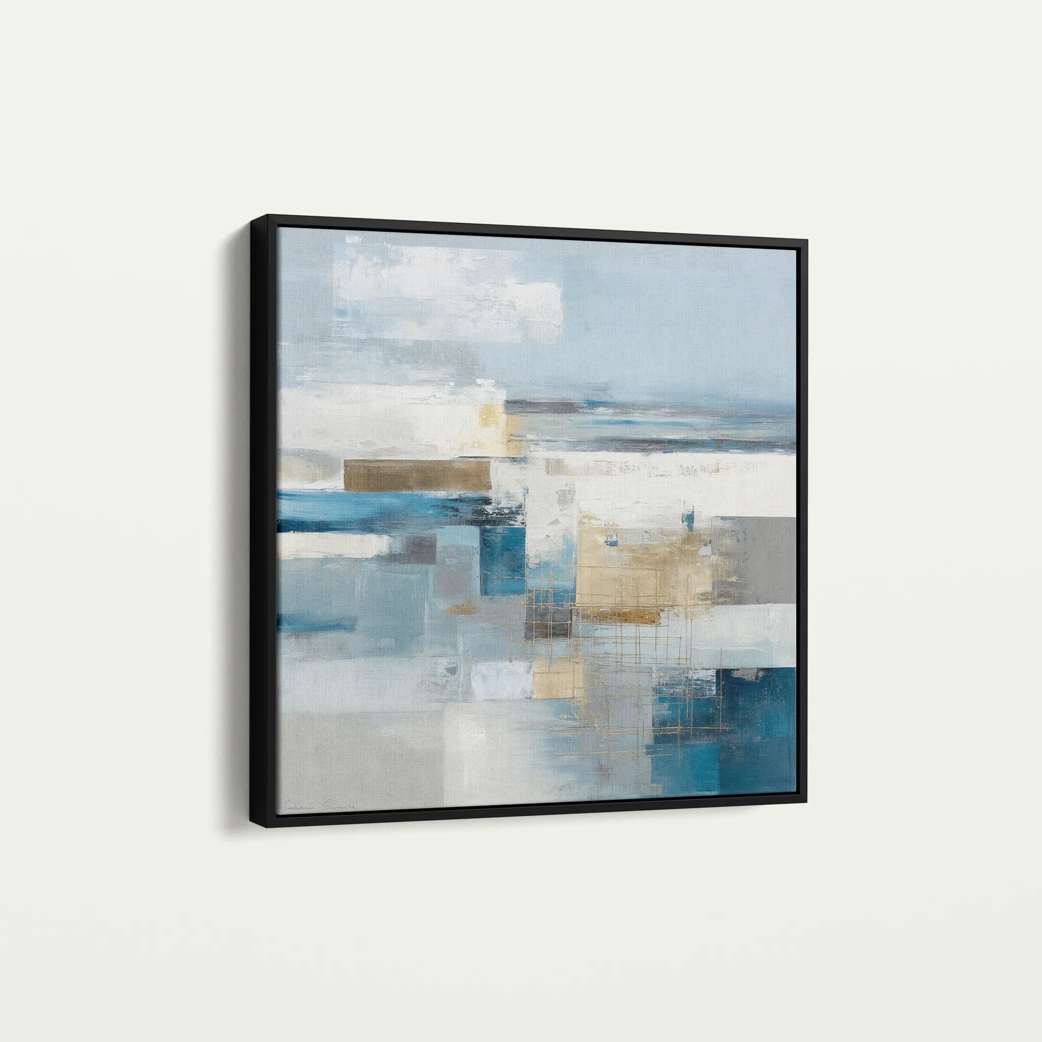 Abstract 1406 Canvas Art 60 x 60 cm / Black
