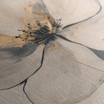 Floral 1406 Canvas Art 60 x 40 cm / Black