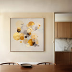 Abstract 1407 Canvas Art 60 x 60 cm / Black