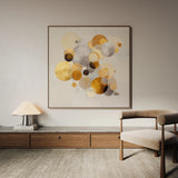 Abstract 1407 Canvas Art 60 x 60 cm / Black