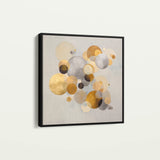 Abstract 1407 Canvas Art 60 x 60 cm / Black
