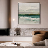 Abstract 1408 Canvas Art 60 x 60 cm / Black