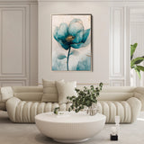 Floral 1408 Canvas Art 60 x 40 cm / Black