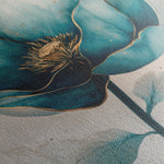 Floral 1408 Canvas Art 60 x 40 cm / Black