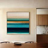 Abstract 1409 Canvas Art 60 x 60 cm / Black