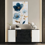 Floral 1409 Canvas Art 60 x 40 cm / Black