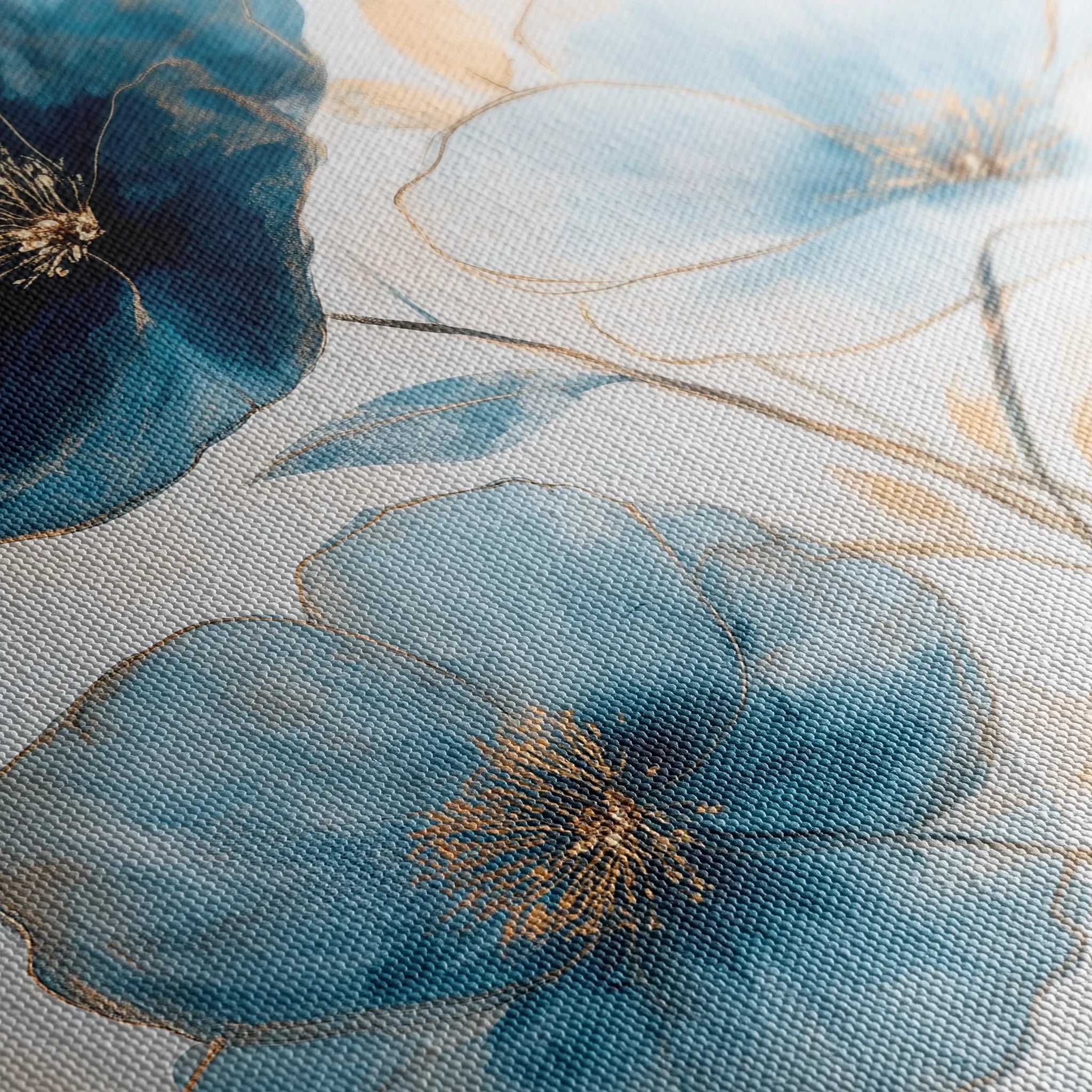 Floral 1409 Canvas Art 60 x 40 cm / Black
