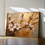 Floral 141 Canvas Art 60 x 40 cm / Black