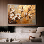 Floral 141 Canvas Art 60 x 40 cm / Black