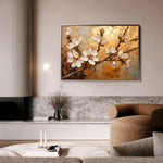 Floral 141 Canvas Art 60 x 40 cm / Black