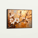 Floral 141 Canvas Art 60 x 40 cm / Black