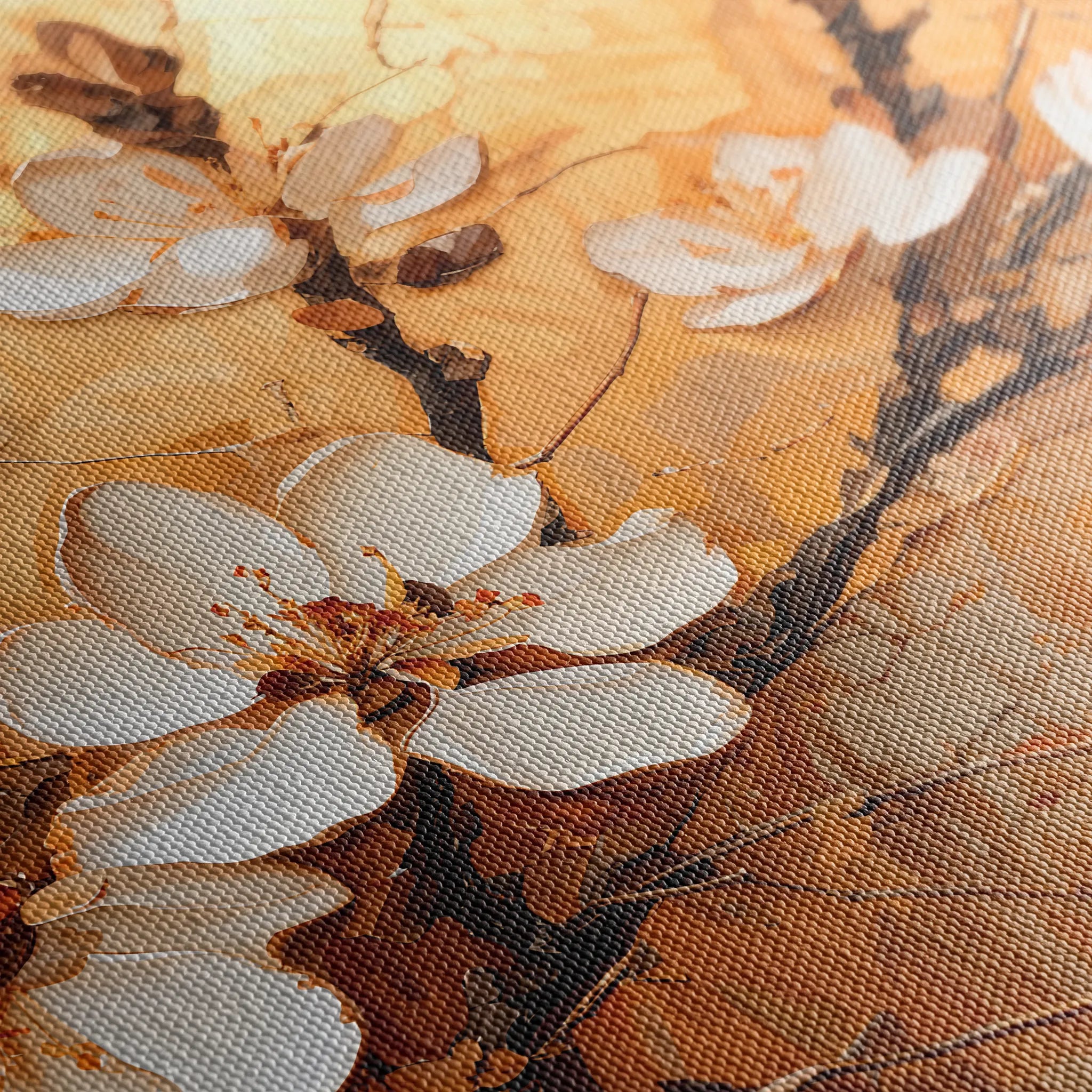 Floral 141 Canvas Art 60 x 40 cm / Black