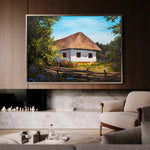 Landscape 141 Canvas Art 60 x 40 cm / Black