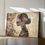 Portrait 141 Canvas Art 60 x 40 cm / Black