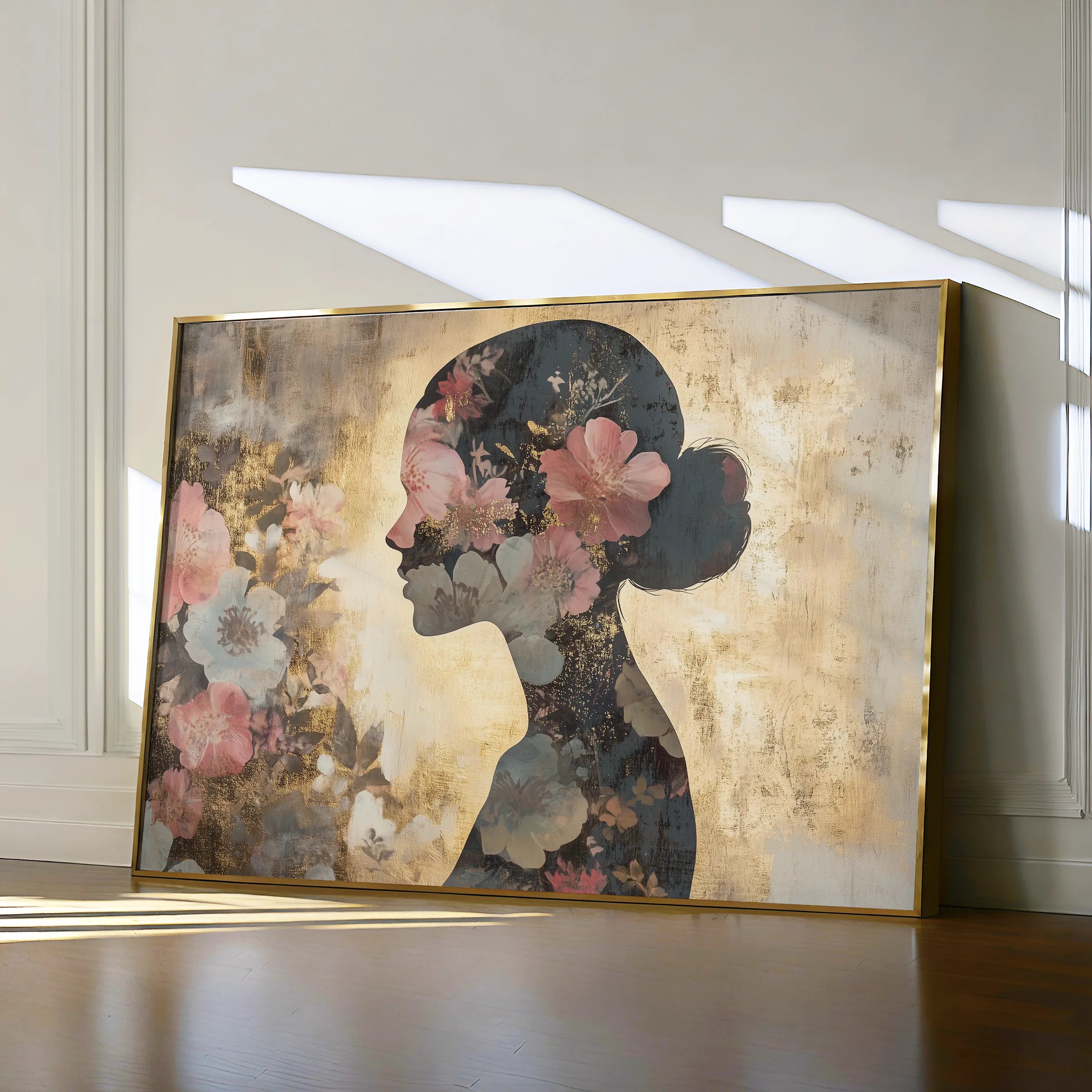 Portrait 141 Canvas Art 60 x 40 cm / Black