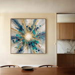 Abstract 1410 Canvas Art 60 x 60 cm / Black