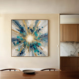Abstract 1410 Canvas Art 60 x 60 cm / Black
