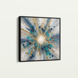Abstract 1410 Canvas Art 60 x 60 cm / Black