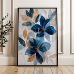 Floral 1410 Canvas Art 60 x 40 cm / Black