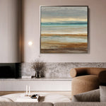 Abstract 1411 Canvas Art 60 x 60 cm / Black