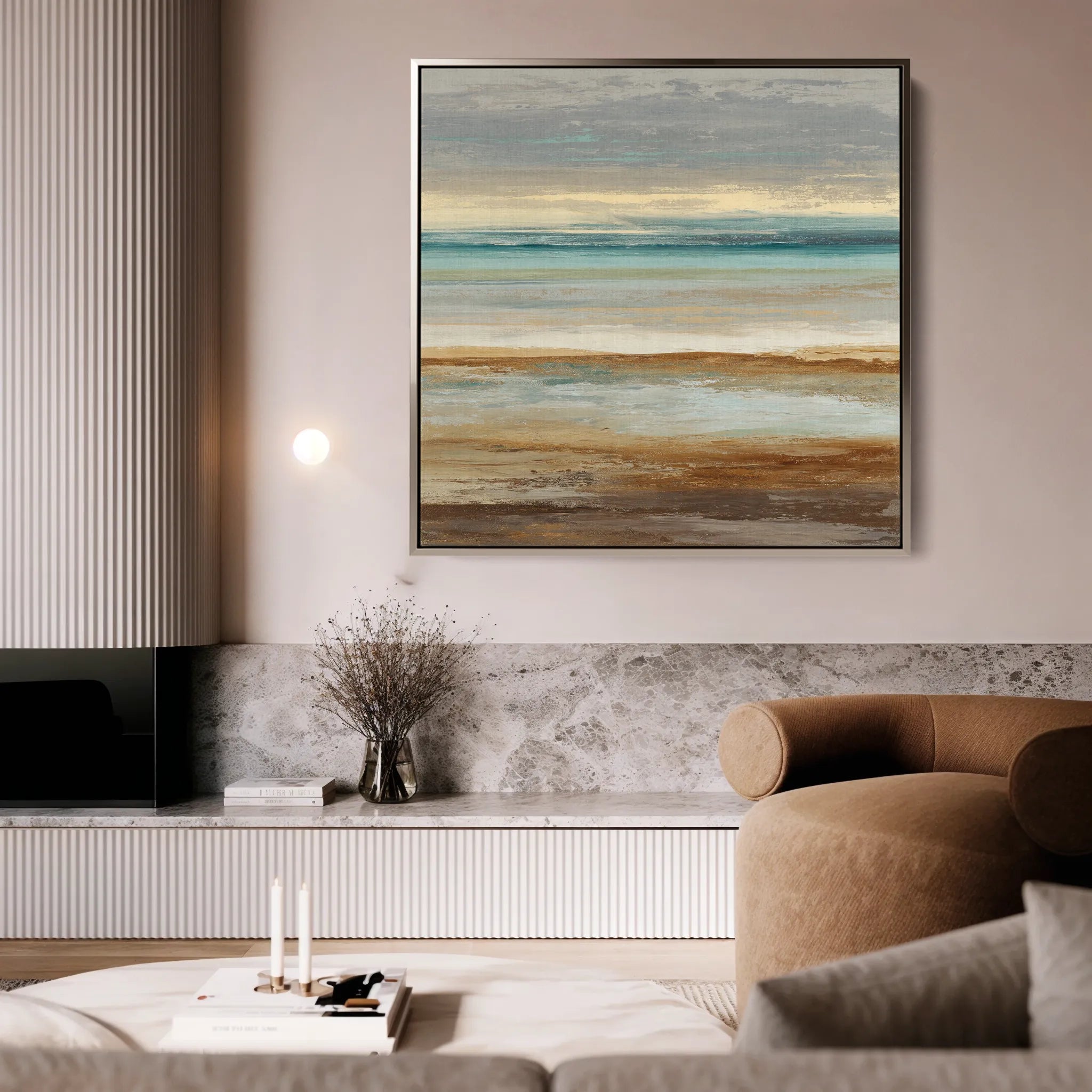 Abstract 1411 Canvas Art 60 x 60 cm / Black
