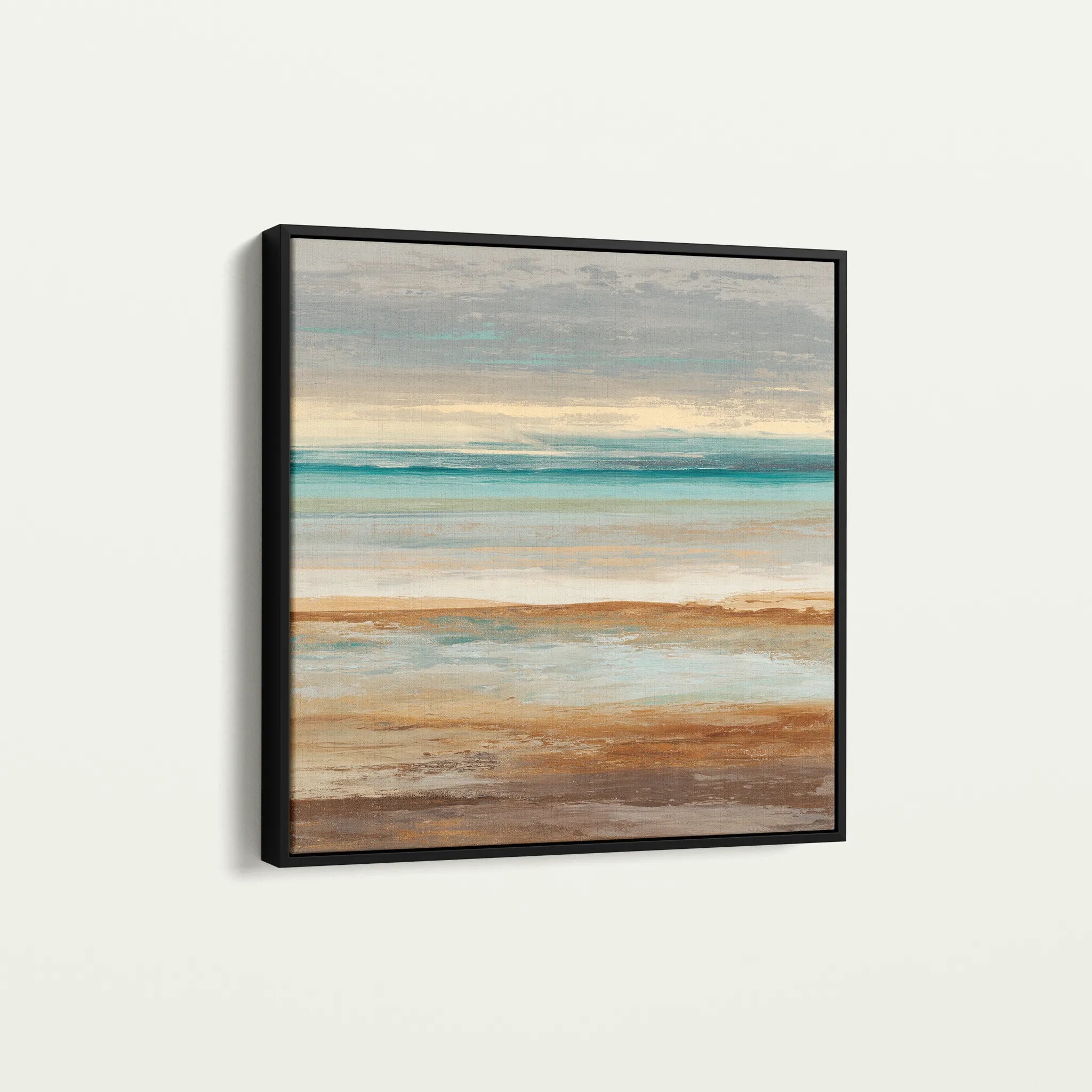 Abstract 1411 Canvas Art 60 x 60 cm / Black