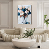 Floral 1411 Canvas Art 60 x 40 cm / Black