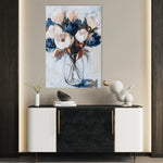 Floral 1411 Canvas Art 60 x 40 cm / Black