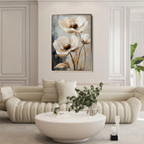 Floral 1412 Canvas Art 60 x 40 cm / Black
