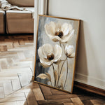 Floral 1412 Canvas Art 60 x 40 cm / Black