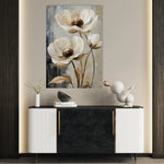 Floral 1412 Canvas Art 60 x 40 cm / Black