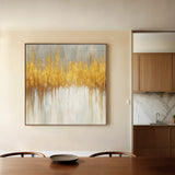 Abstract 1413 Canvas Art 60 x 60 cm / Black