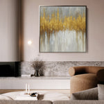 Abstract 1413 Canvas Art 60 x 60 cm / Black